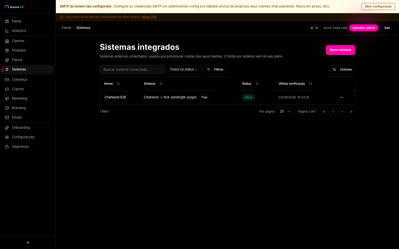 Integrações